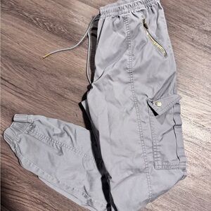 Jaanuu Gray Cargo Scrub Set